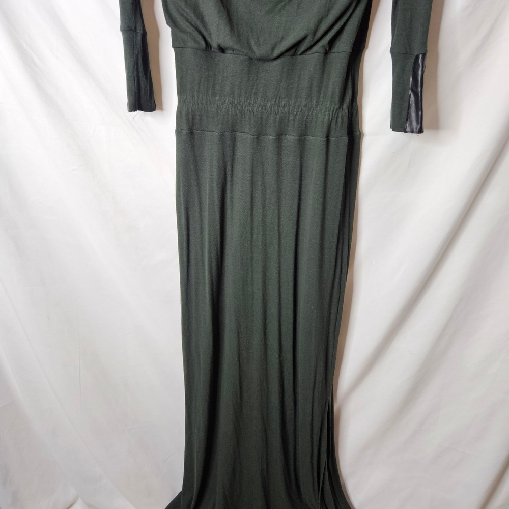 Anthropologie Bordeaux Dolman Sleeve Drape Maxi Dress‎ in Moss sz XL - Picture 2 of 8